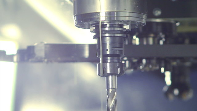 CNC milling machine on a factory