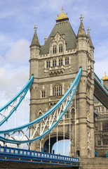 Fototapeta na wymiar Tower Bridge from the South Bank. London. England