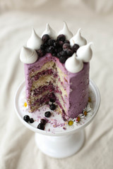 Cardamom and Blueberry Birthday Cake