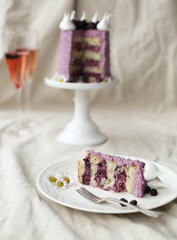 Cardamom and Blueberry Birthday Cake