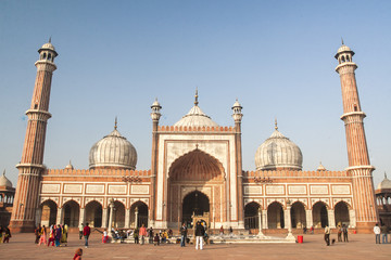 Fototapeta na wymiar Jama Masjid Mosque in Delhi