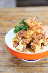 shrimp tempura don