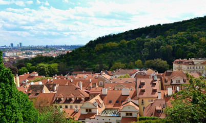 Fototapeta na wymiar Urban landscape of Prague. 