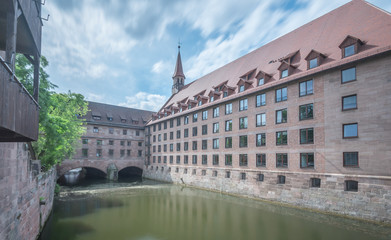 Fototapeta na wymiar Nürnberg Heilig-Geist-Spital