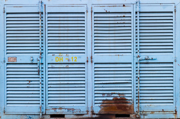 blue container texture and background