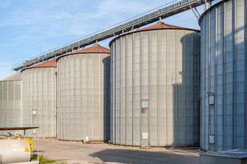 Obraz premium Storage facility cereals, and biogas production