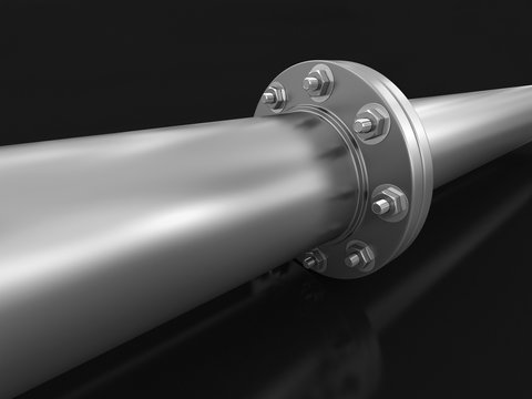 Pipe fitting (clipping path included)