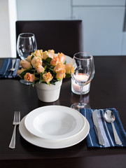 Simple home table setting