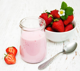Strawberry yogurt