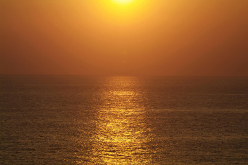 Fototapeta premium sunset over the sea 1