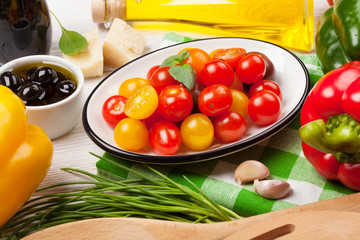Italian food cooking ingredients