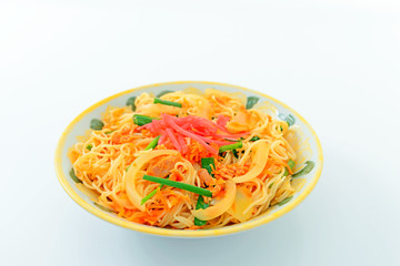 沖縄料理の素麺チャンプルー 