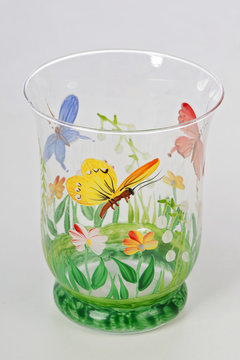 verre peint