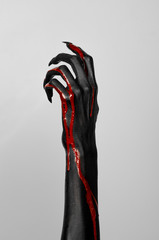 Bloody black hands of death