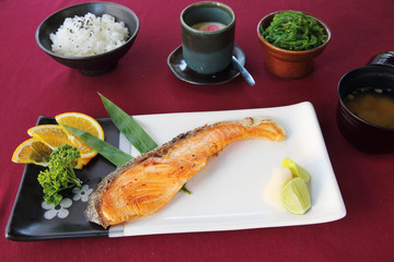 salmon teriyaki