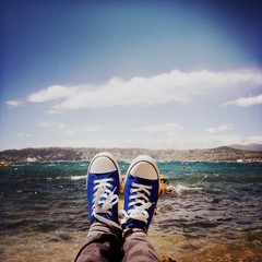 my sneakers in French Riviera, France