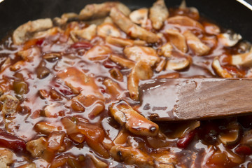 Cooking Chicken Sweet and Sour