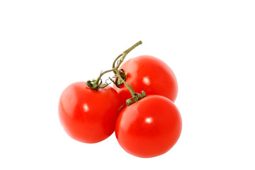 Three red tomatoes