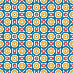 Retro kid vector seamless pattern. Endless texture