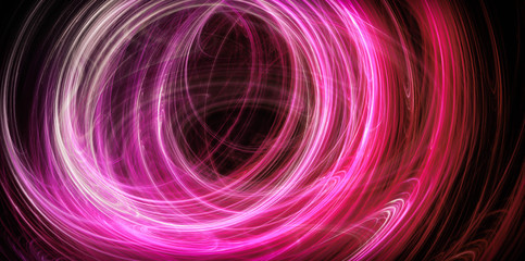 Abstract pink energy circles