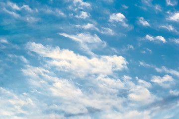 Picturesque clouds in the blue sky