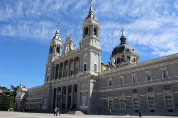 Obraz premium Almudena Church, Cathedral of Madrid, Spain 