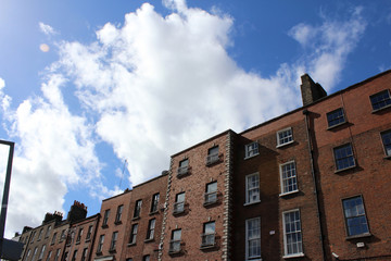 Fototapeta na wymiar Typical Dublin Houses, Ireland