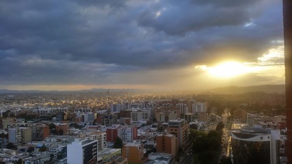 Atardecer en Bogotá