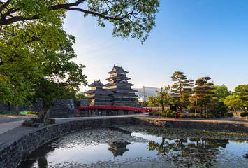 Matsumoto castle in the morning time 