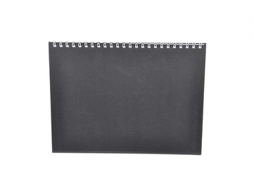 Desk Spiral Calendar Over White Background