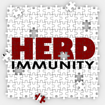 Herd Immunity Vaccine Puzzle Protect Community Society