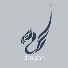 Dragon logo vector