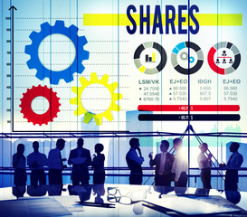 Shares Sharing Asset Contribution Dividend Concept