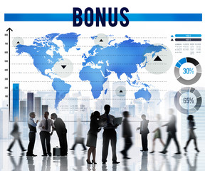Bonus Incentive Income Money Payment Concept