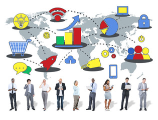 Marketing Global Business Growth Commercial Media Concept