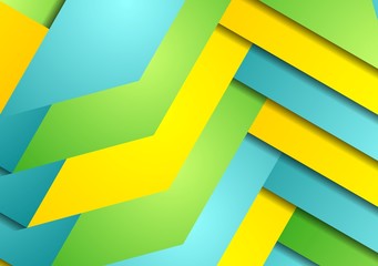 Graphic background of bright abstract stripes