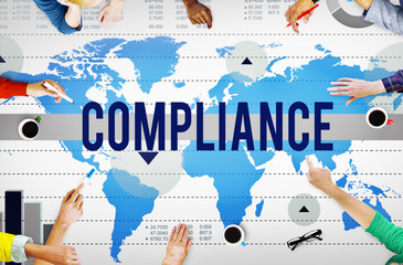 Compliance Agreement Acceptance Strategy Business Concept - obrazy, fototapety, plakaty
