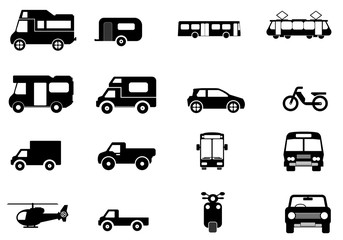 Transport en 16 icônes
