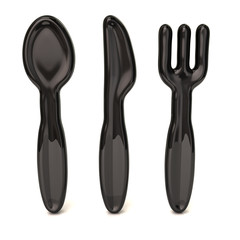 Illustration of spoon, knife, and fork 