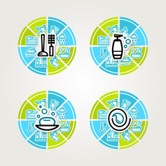 Bathroom equipment, cleaning