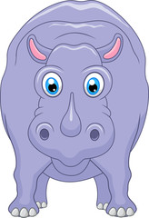 Cute hippo cartoon