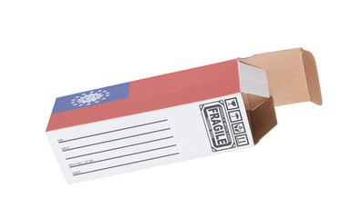 Concept of export - Product of Myanmar