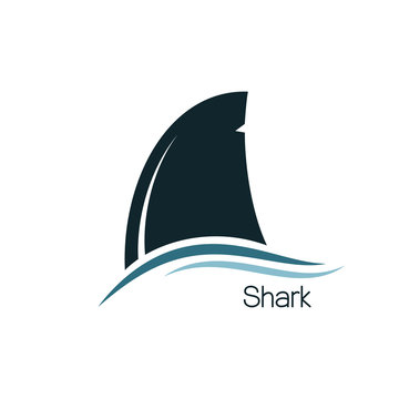 Shark dorsal fin icon