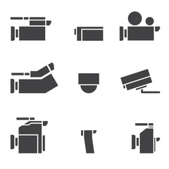 vdo camera icon set