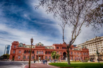 Papier Peint photo autocollant Buenos Aires la rosada hôtel de ville buenos aires plaza 5 de mayo