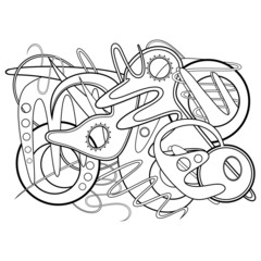 Vector Abstract Background. Hand Drawn Texture