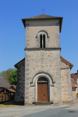 Fototapeta na wymiar Eglise de Meuzac.(Haute-Vienne)
