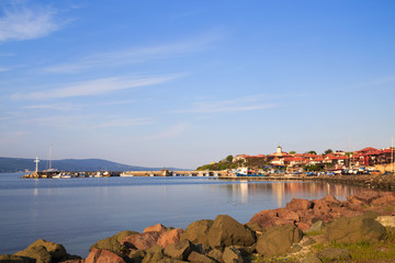 Obraz premium The north harbor of the old town of Nessebar, Bulgaria