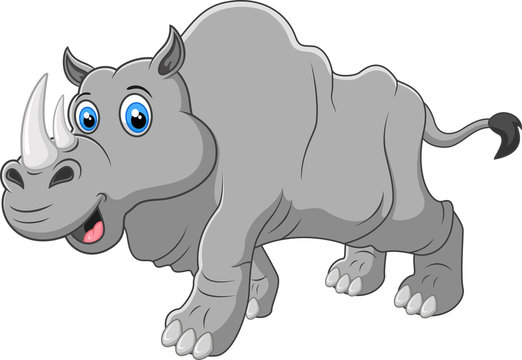 Cartoon rhino