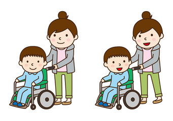 車いす　男の子
